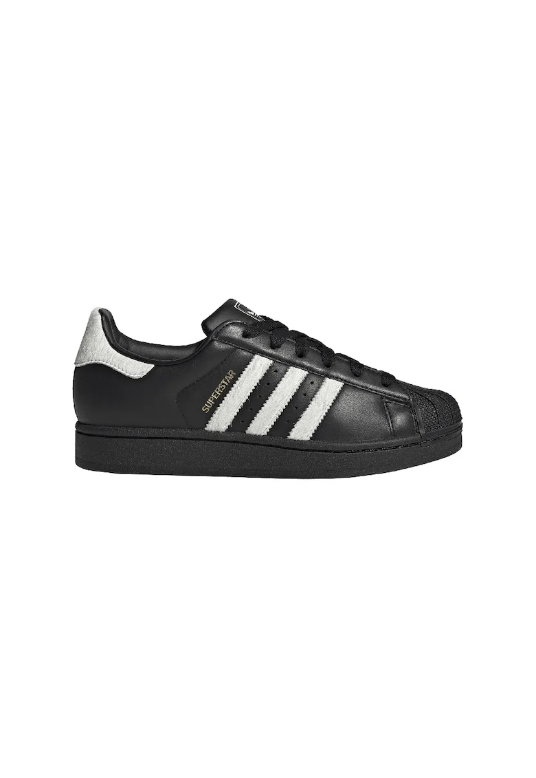 Кожени спортни обувки Superstar II с велур