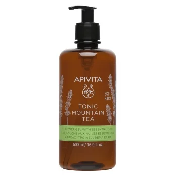 АПИВИТА TONIC MOUNTAIN TEA Нежен почистващ и тонизиращ душ гел с планински чай 500 мл.