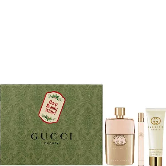 Gucci Guilty Pour Femme Eau de Parfum комплект 3 части 90 мл