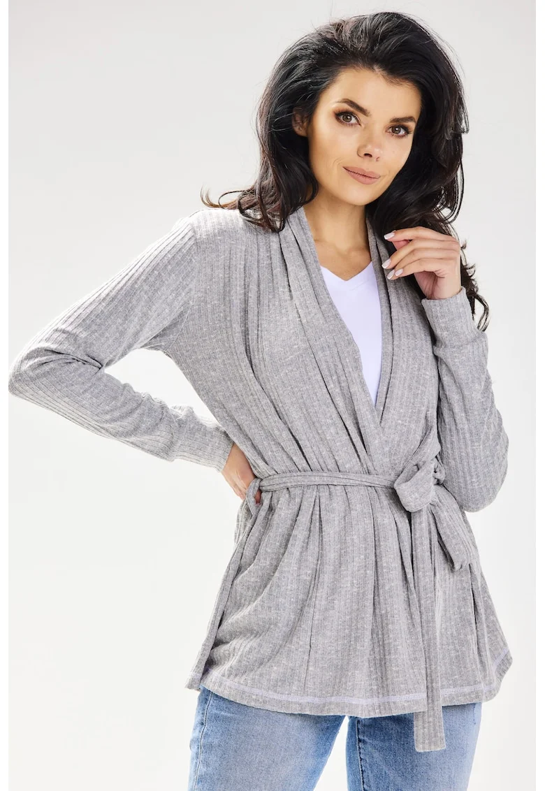 Дамски пуловер  polyester Grey
