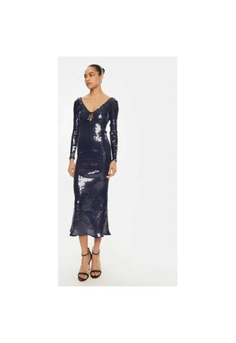 Дамска рокля - Бардо - 304921285 - Полиестер - Син