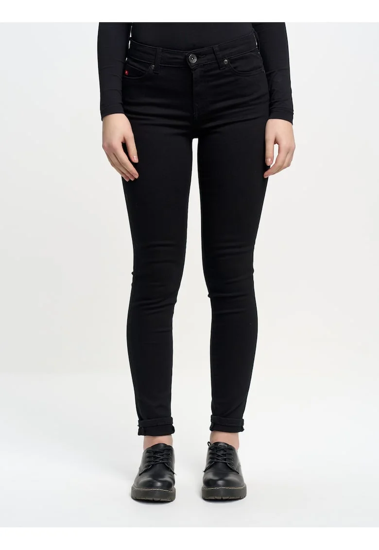 Дамски дънки  Adela 915 - skinny - еластични - черни
