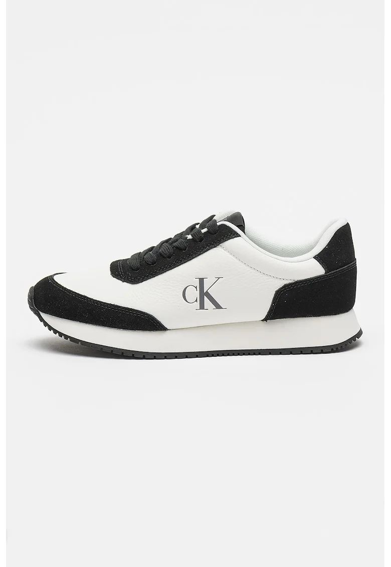 Спортни обувки от кожа и велур Runner Lace Up Low Mix