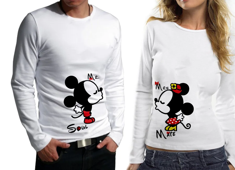Mickey and Minnie Mouse