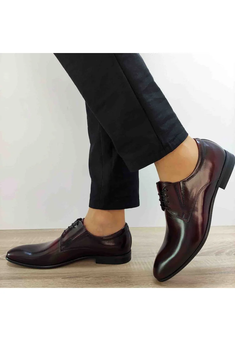 Елегантни мъжки обувки  2136-0823 Floral Burgundy