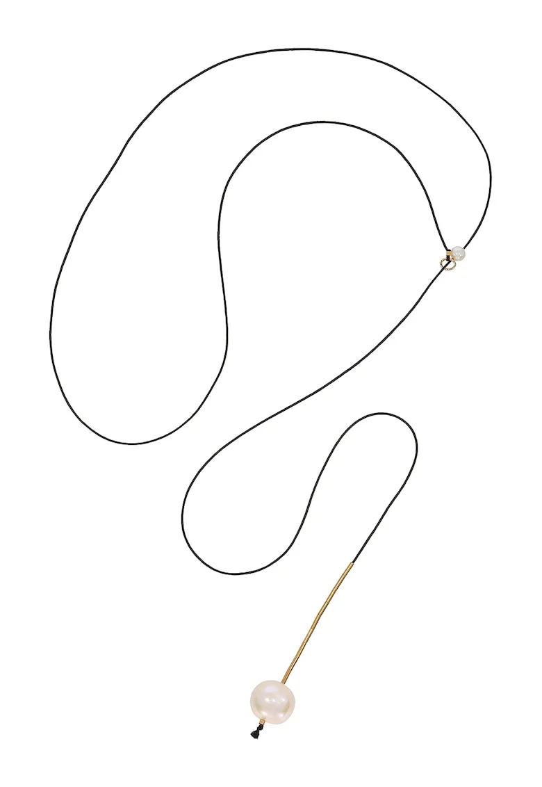 14K/20 Gold-filled Long Necklace With Pearls