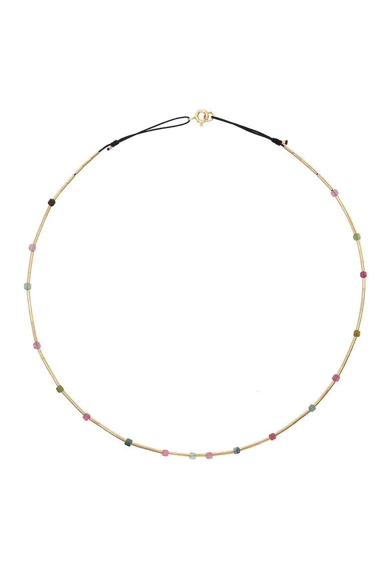 КОРИНА МАРДАРИ - Колие - покрито с 14К/20 злато и турмалин