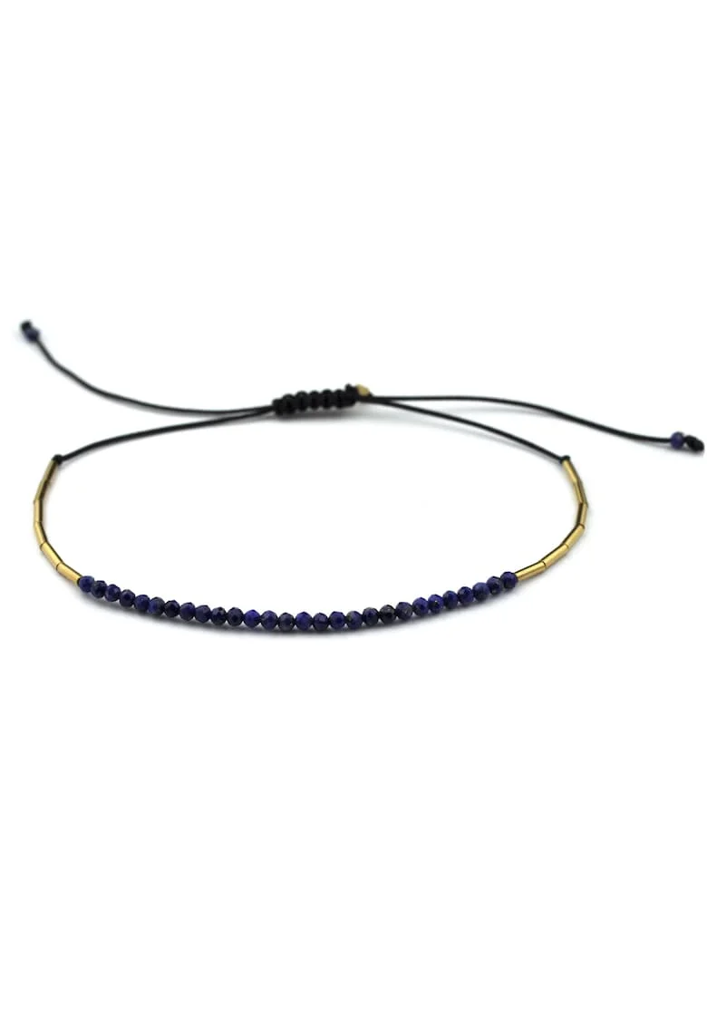 Гривна -  Lapis Bar - gold-filled 14k/20 - лазурит