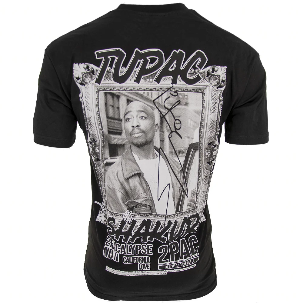Мъжка тениска 2Pac черна Ft6879