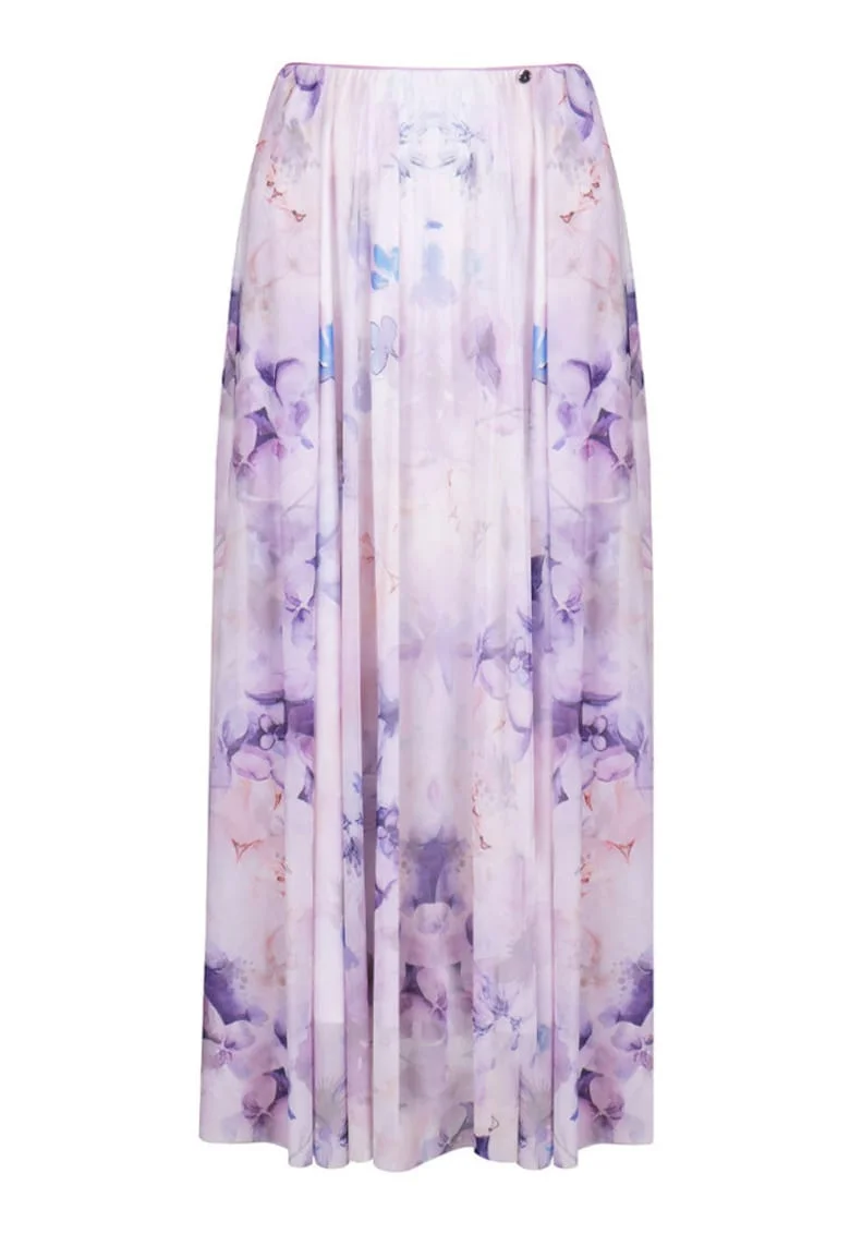 Maxi Skirt With Floral Pattern