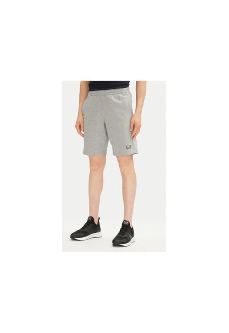 Мъжки спортни шорти Emporio Armani  8NPS65 PJVRZ - Памучен - Сив