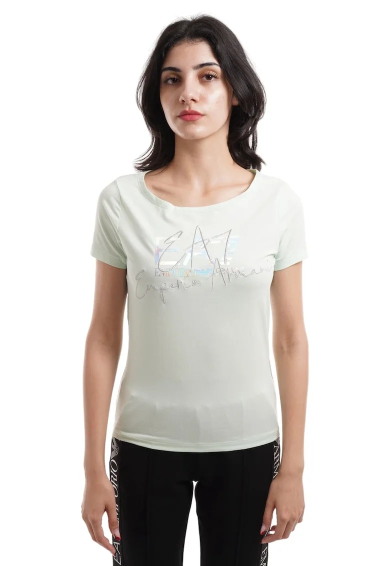 Тениска Emporio Armani  Train Logo Series W Handwritten Tee Crossover 3DTT26TJFKZ01880
