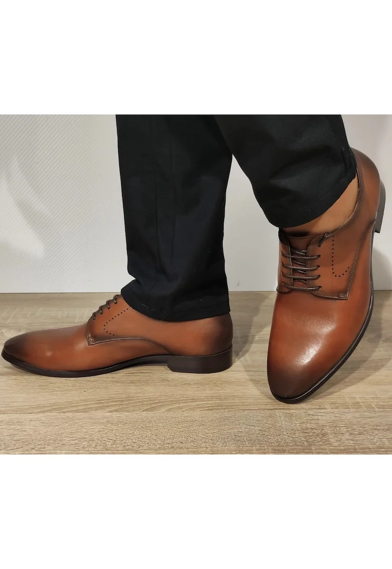 Елегантни мъжки обувки  Vs161-05 Brown - Floral Brown