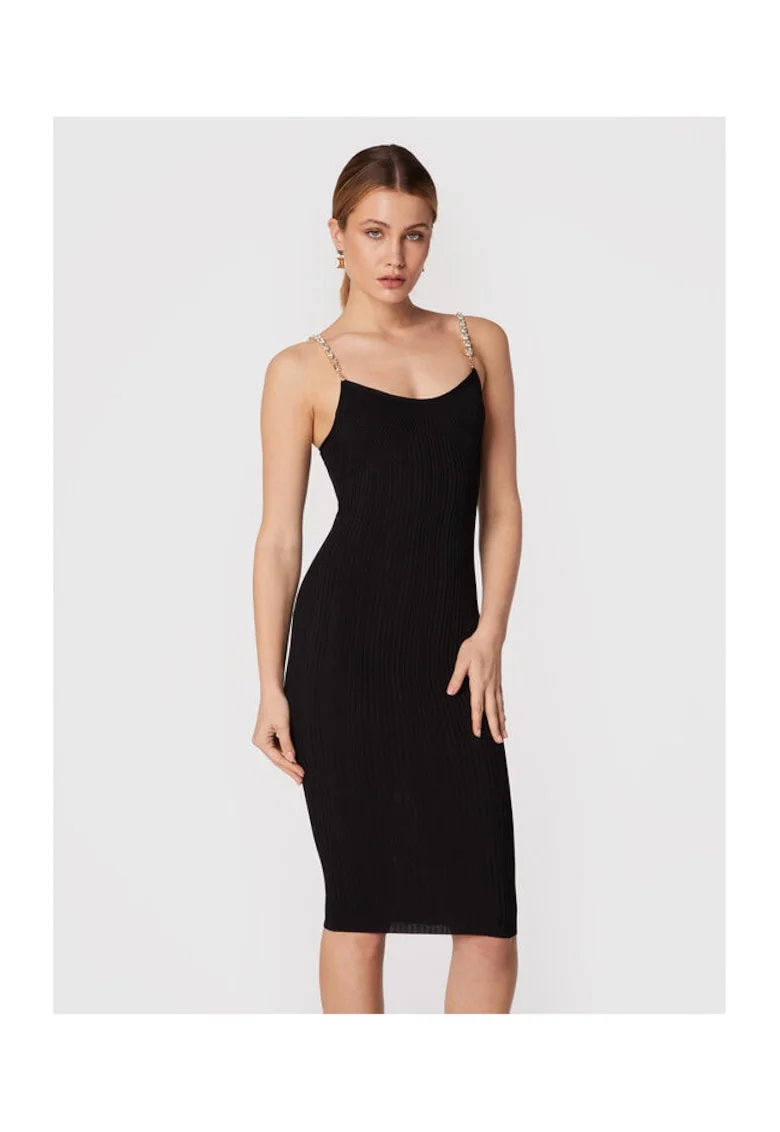 Дамска коктейлна рокля  черна -