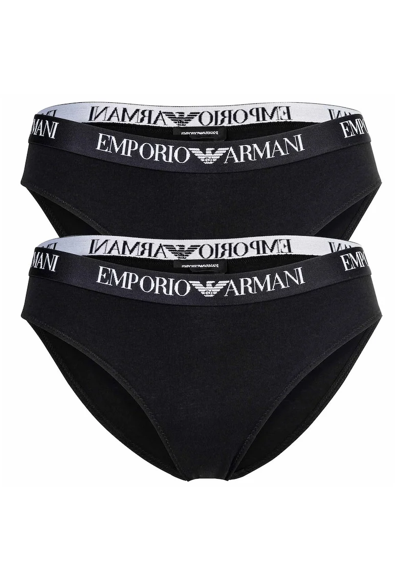 Emporio Arman - Бикини с лого на талията - 2 чифта