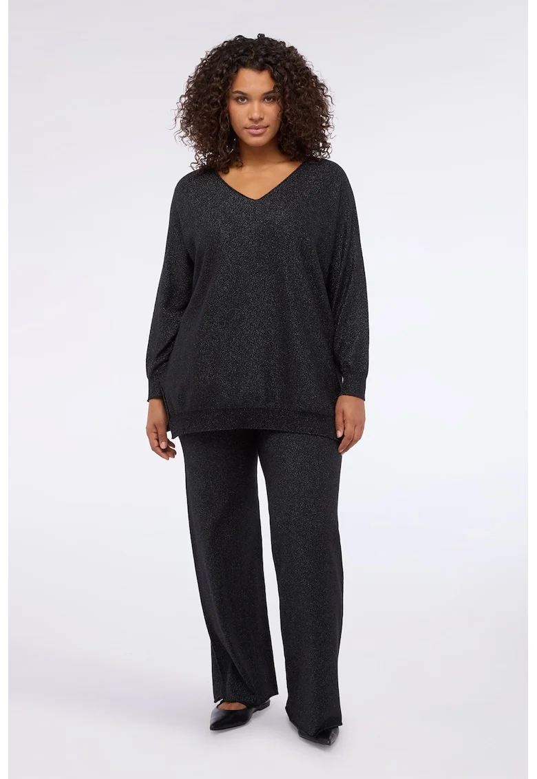 Широк панталон с връзка