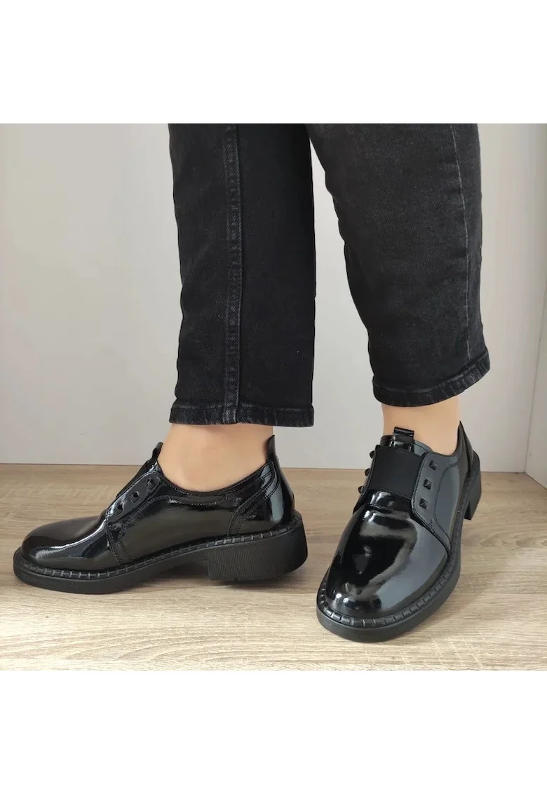 Ежедневни дамски обувки  30906L Black Lacquer - черни