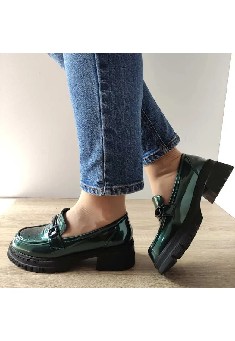 Ежедневни дамски обувки  Tp6830-1 Green Lacquer - Зелено