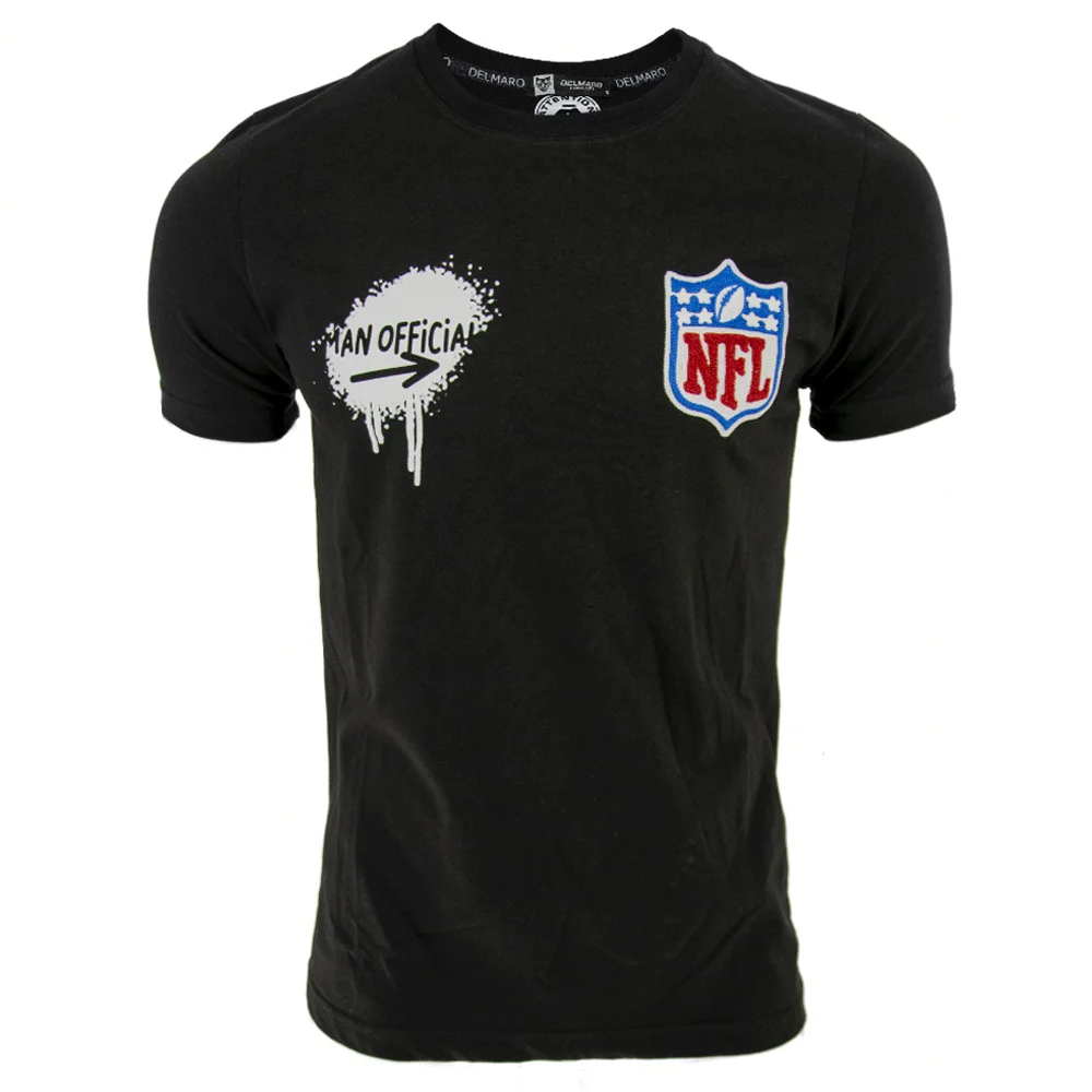 Мъжка черна тениска NFL Ft6763