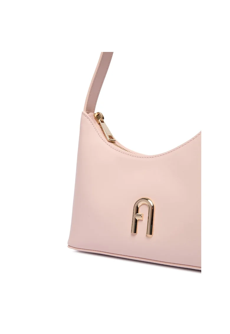 Дамска чанта  Dusty Pink Diamante Mini - естествена кожа - 30x20см