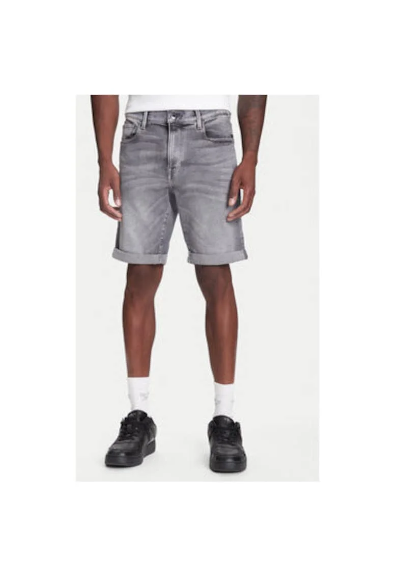 Мъжки дънкови шорти G Star Raw - D10481-D535 - памук - сив
