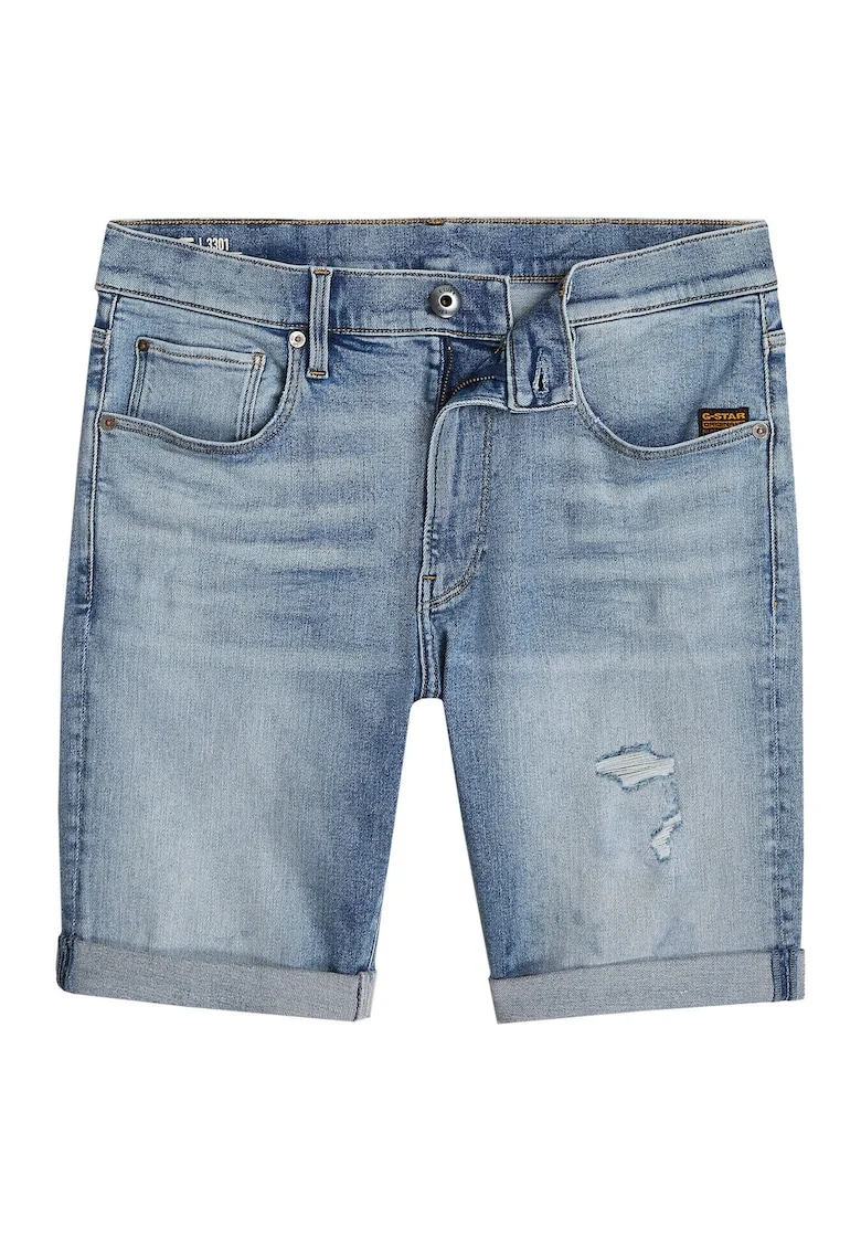 Мъжки дънкови шорти G Star Raw - D10481-D760 - памук/лиосел - син