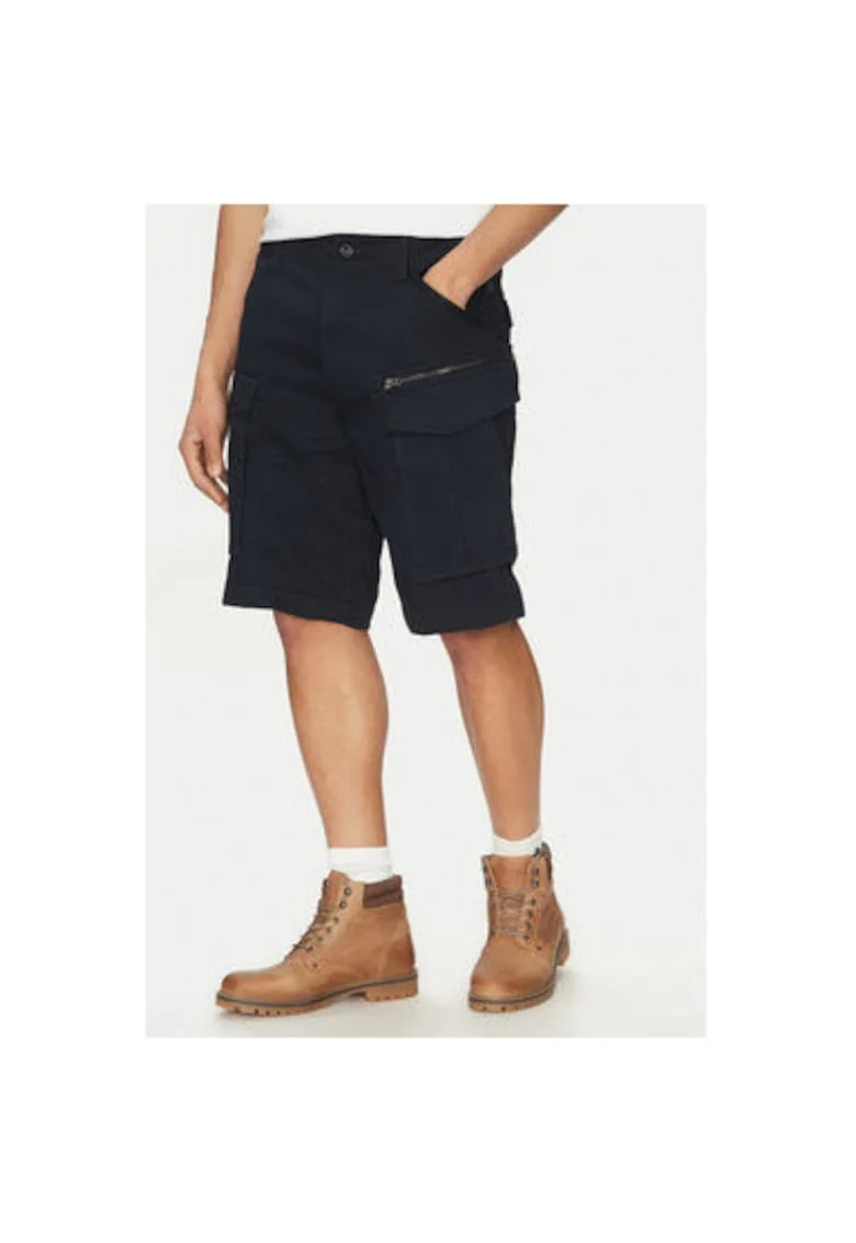Мъжки къси панталони G Star Raw - D08566-5126 - органичен памук/еластан - черни