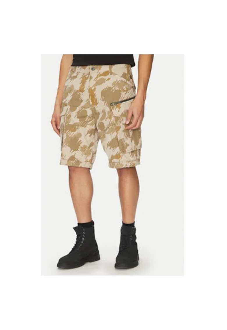 Мъжки къси панталони G Star Raw - D08566-D955 - памук - бежов