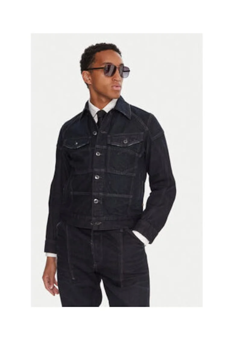Мъжко дънково яке - G Star Raw - тъмносиньо - 100% памук -