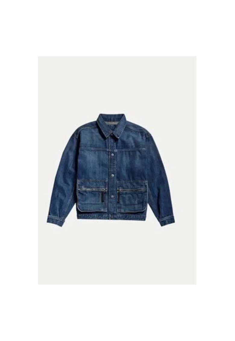 Мъжко яке - G Star Raw - 303804954 - Памук/Памук - Син