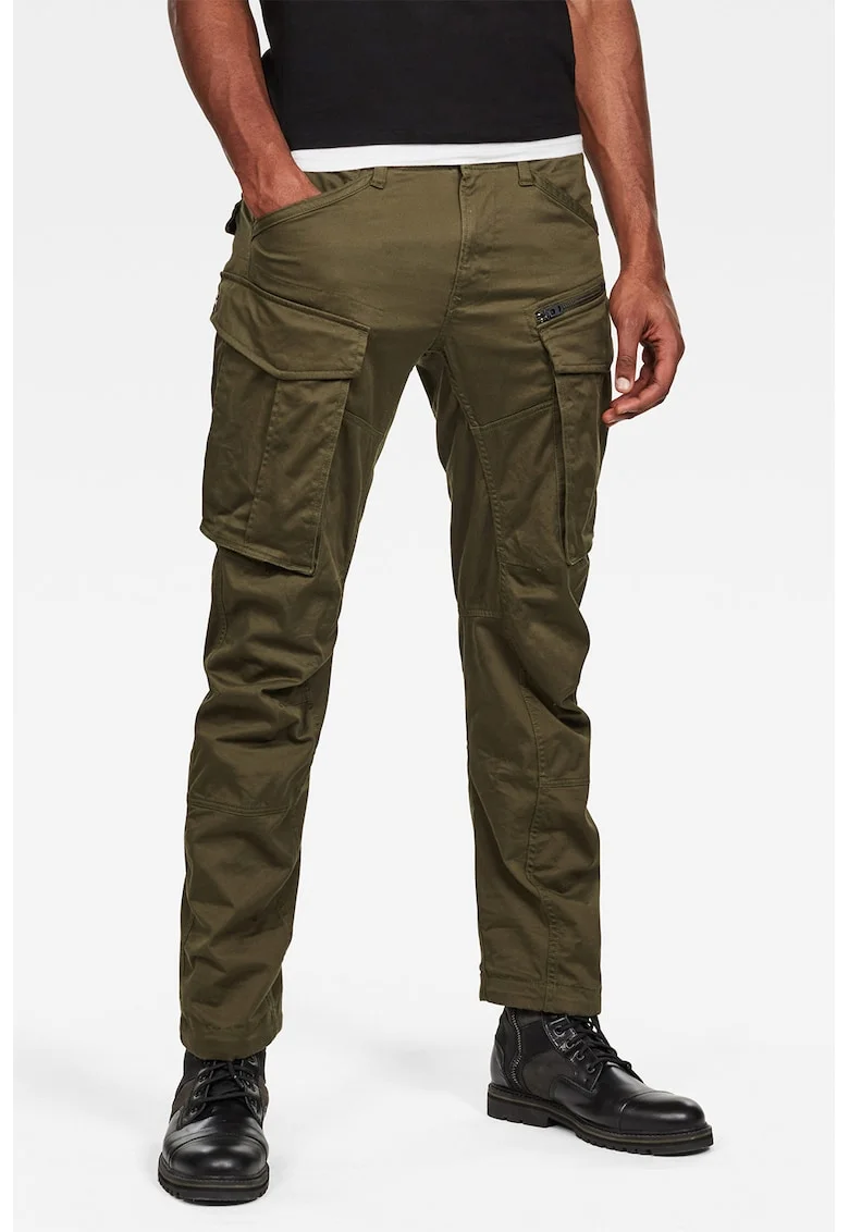 Rovic Cargo Pants With Drawstring Cuffs And Pockets