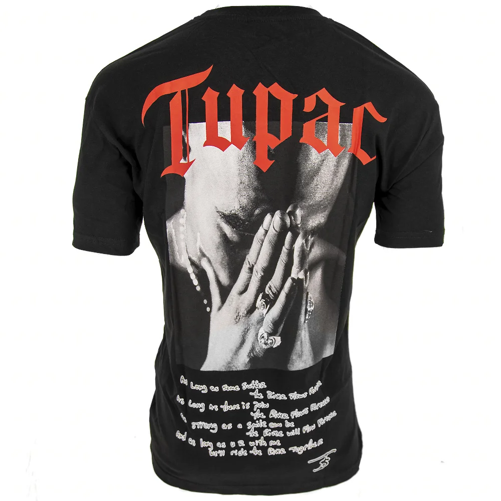 Мъжка тениска Tupac черна Ft6875