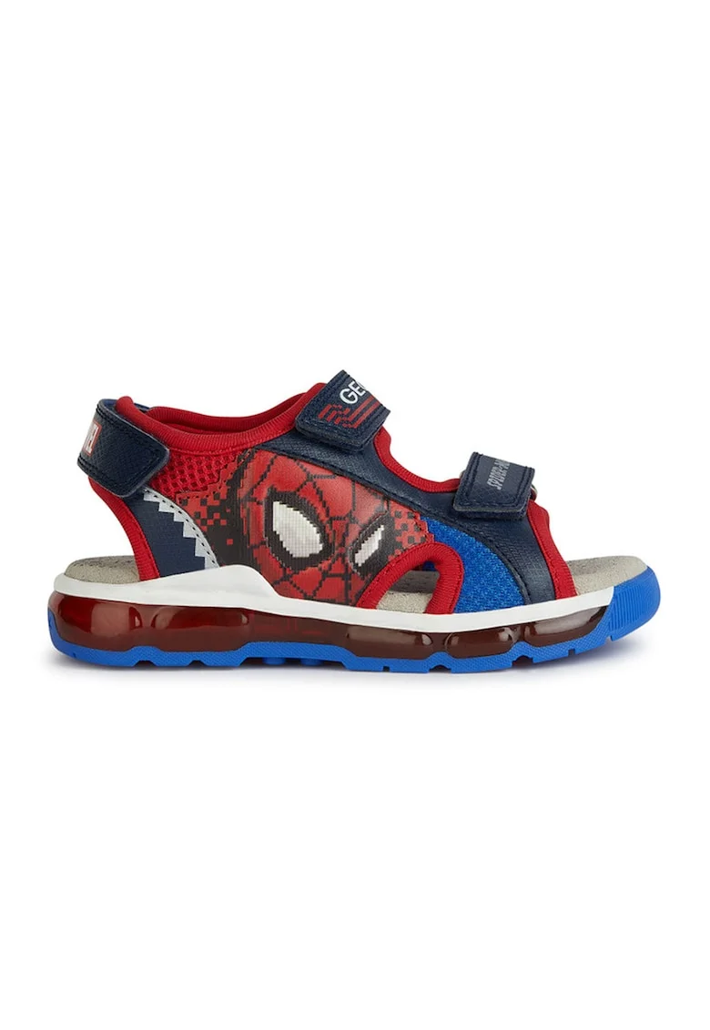 Десенирани сандали Spiderman - Червен/Тъмносин