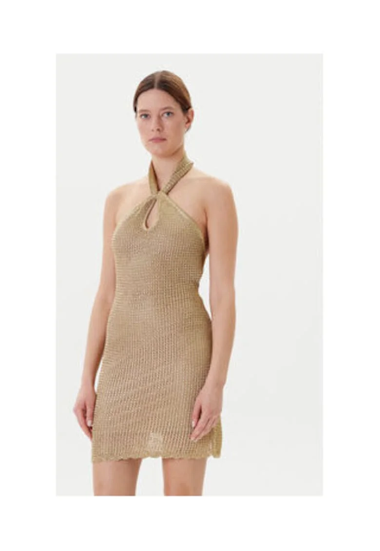 Knitted Dress With Twisted Detail
