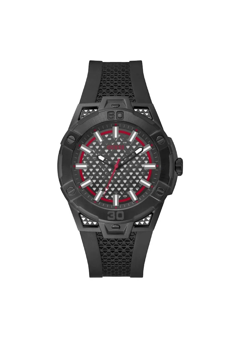 Мъжки часовник  GW0712G1 черен силикон 44 мм