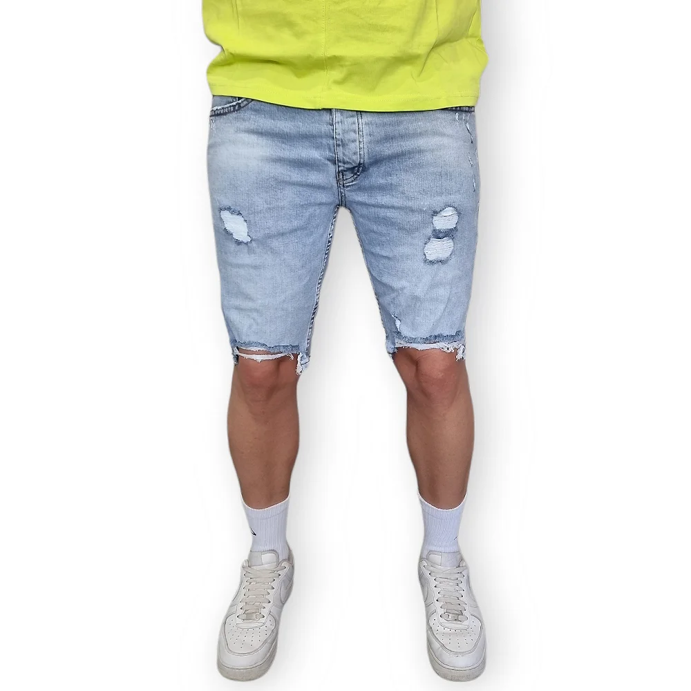 Къси  дънки, накъсан ефект, skinny fit, Ft7155
