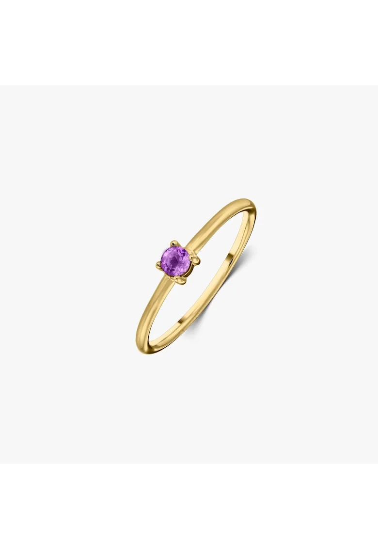 Inel din argint Birthstone Golden February