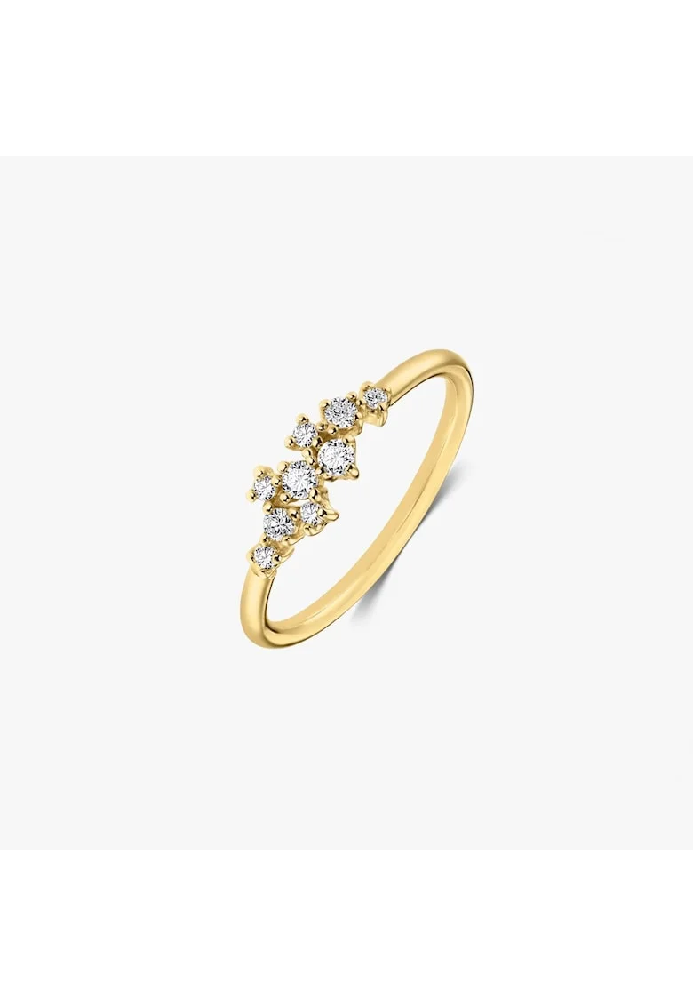 Inel din aur galben Selene – Diamante
