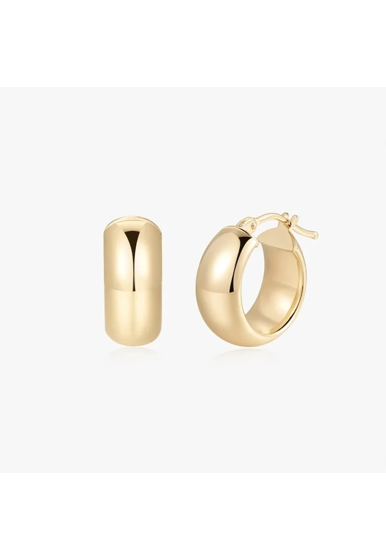 Обеци от жълто злато Bold Maxi Hoops