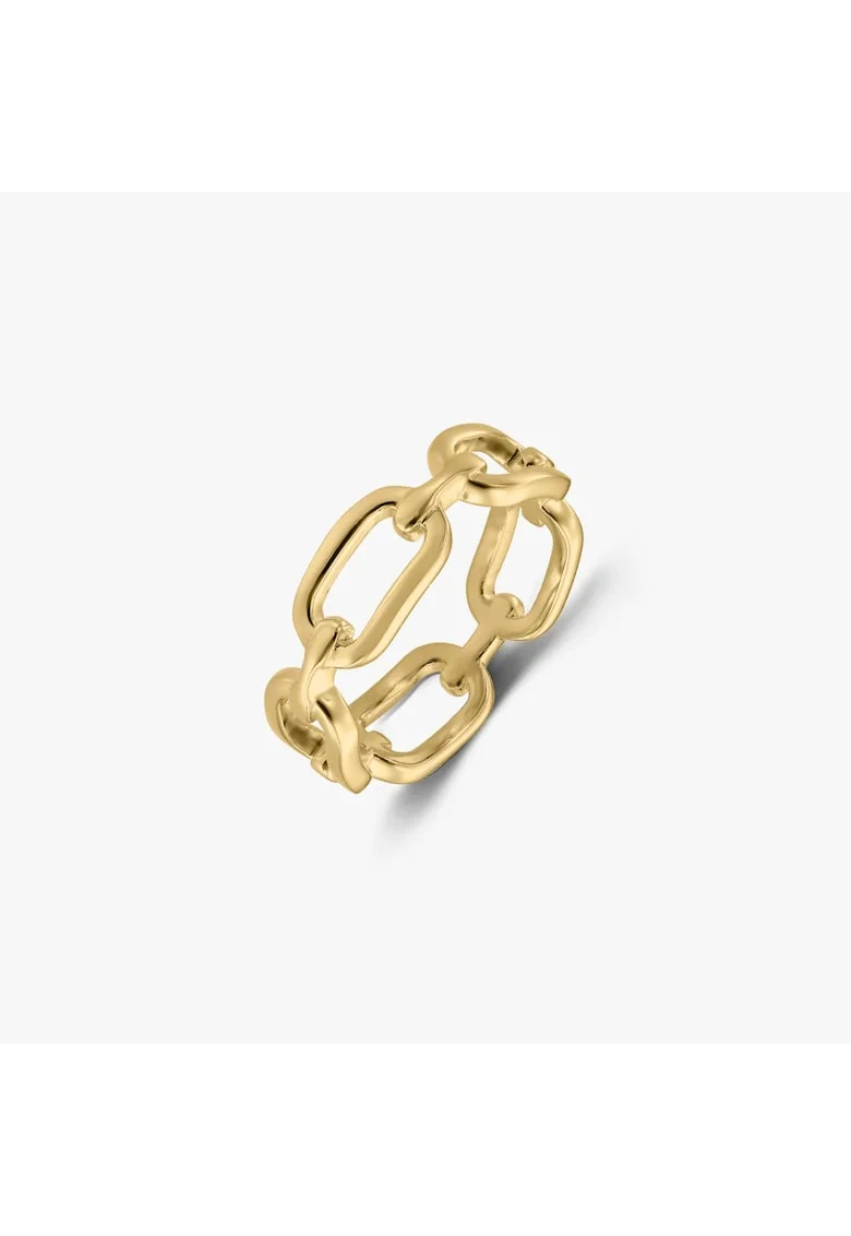Сребърен пръстен Golden Chain