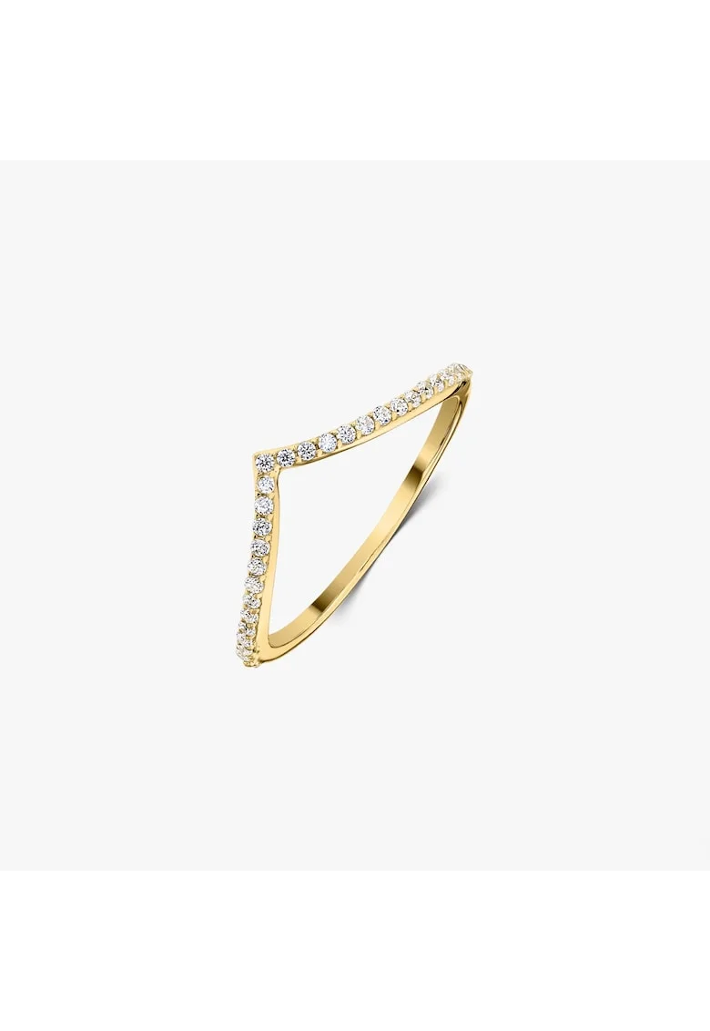 Сребърен пръстен Golden Simple V