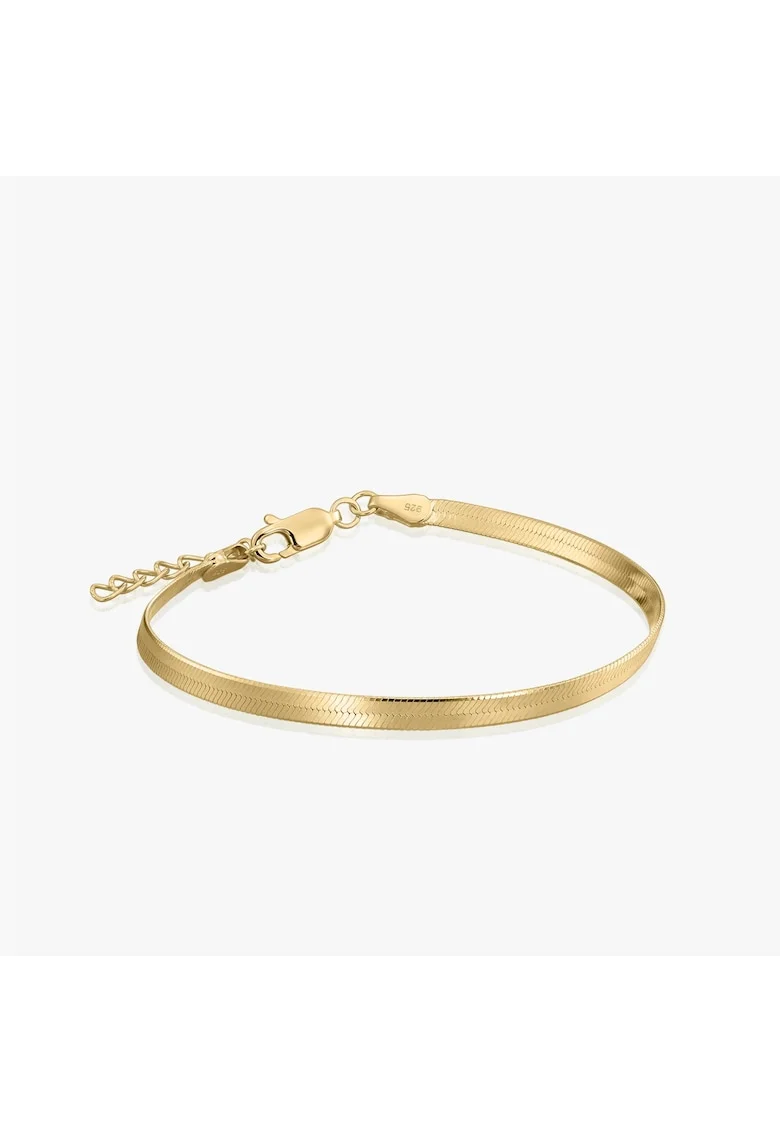 Сребърна гривна Golden Herringbone