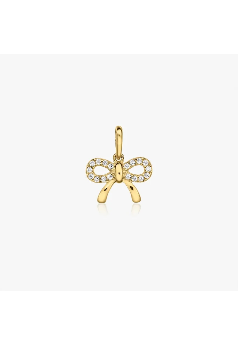 Висулка от жълто злато Bow Charm