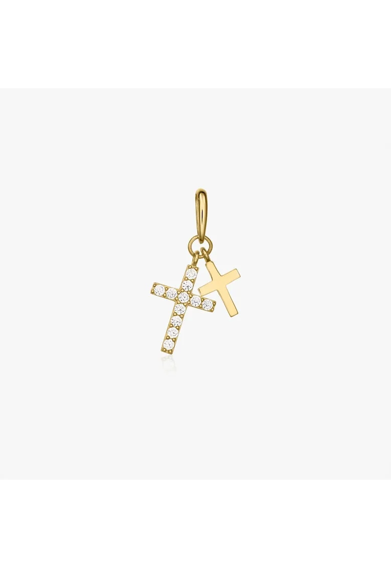 Висулка от злато Double Cross