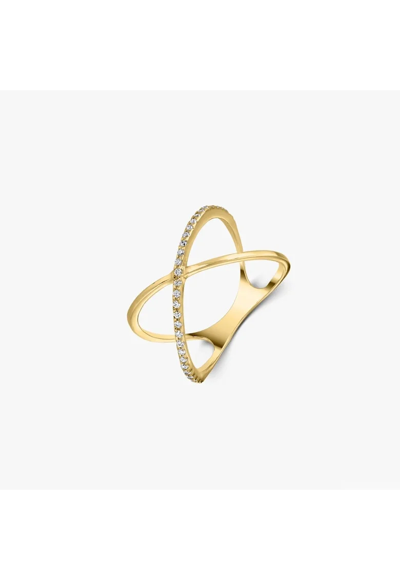 Златен пръстен Criss Cross