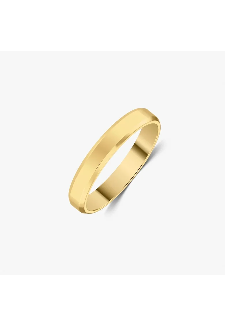Златна халка  14k - плосък профил - без камък