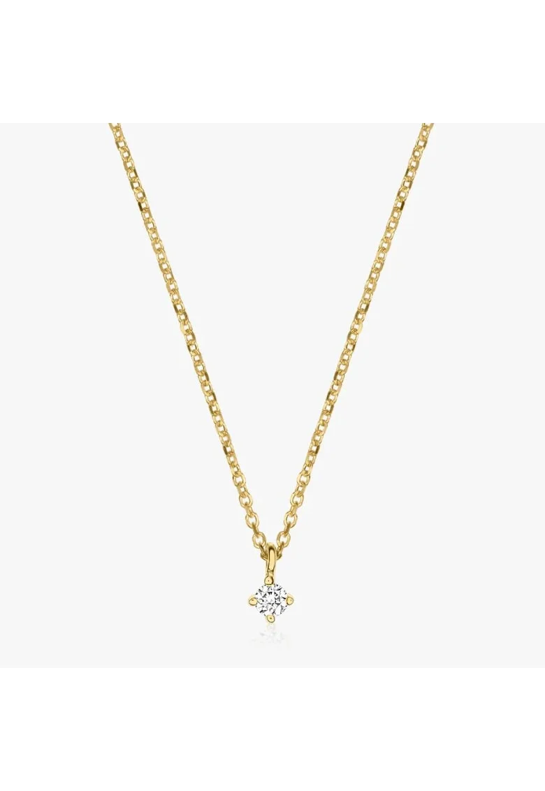 Златна огърлица Timeless - Диамант 0.03 CT