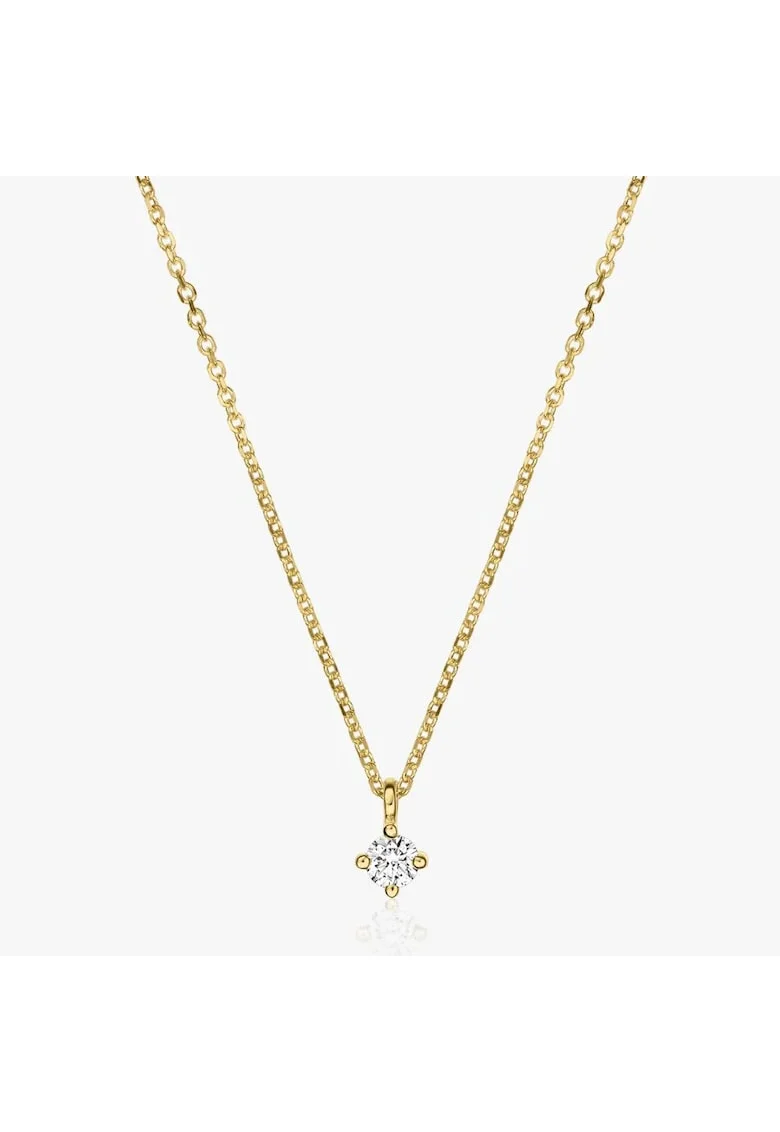 Златна огърлица Timeless - Диамант 0.05 CT
