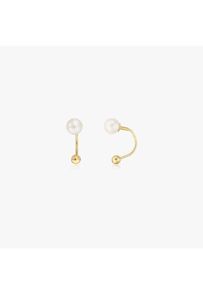 Златни обеци Pearl Ear Jacket