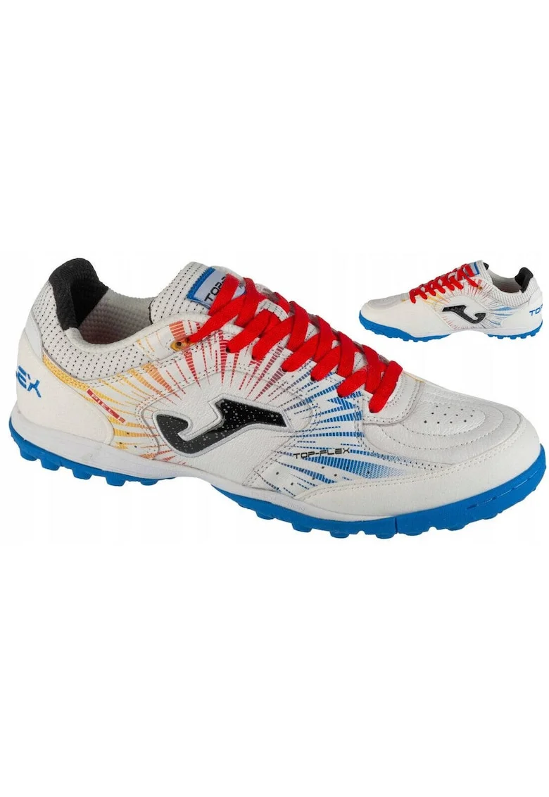 Мъжки спортни обувки  TOP FLEX 2476 TF - естествена кожа - бели - гумена подметка
